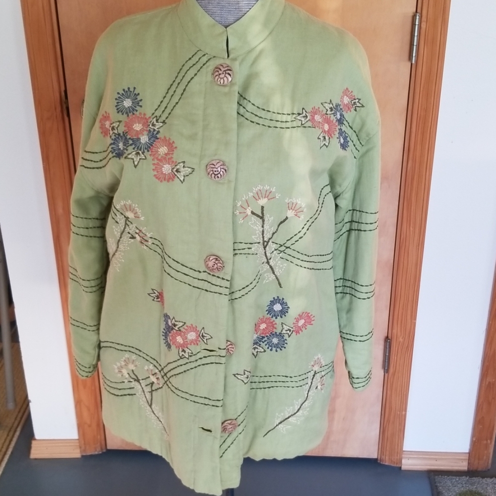 Embellished cotton jacket